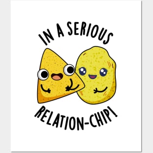 In A Serious Relation-chip Funny Food Puns Posters and Art